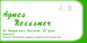 agnes meissner business card